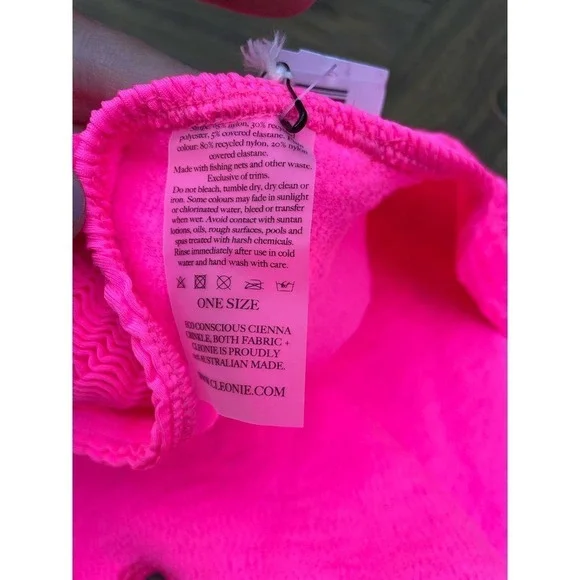 Cleonies Swim Australia Strech One Size Pink bathing suit free people